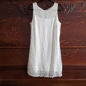 White lace cocktail dress